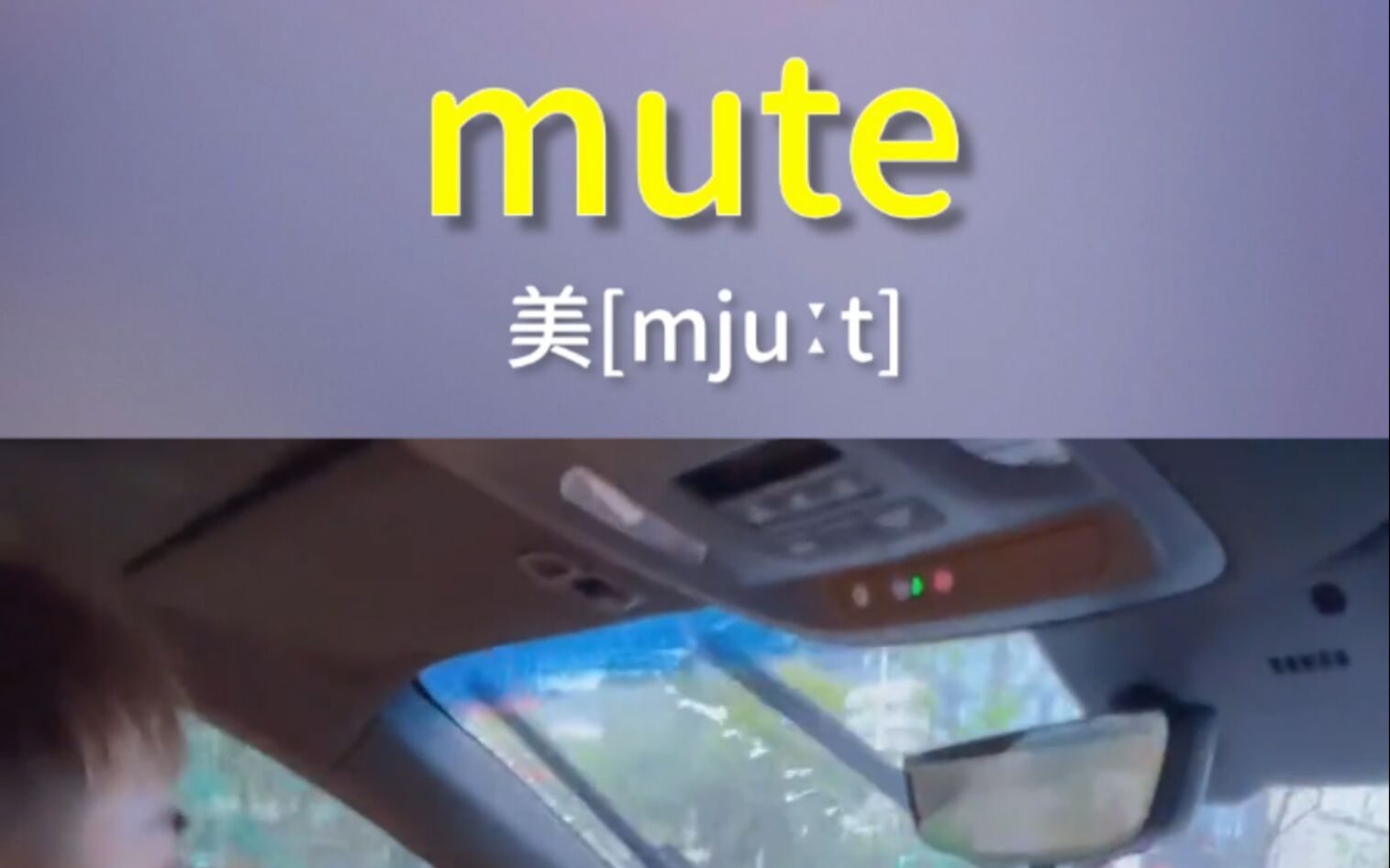 搞笑英语哑巴哑的mute
