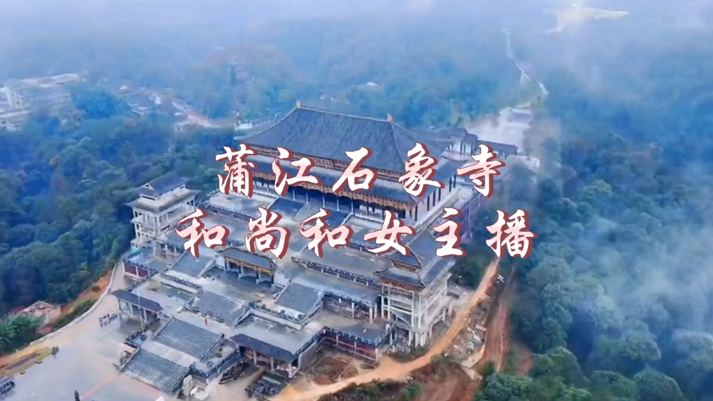 四川成都蒲江石象寺住持被一女主播敲诈几百万,该寺号称亚洲第一