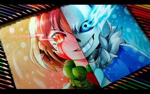 【undertale速画】chara vs sans