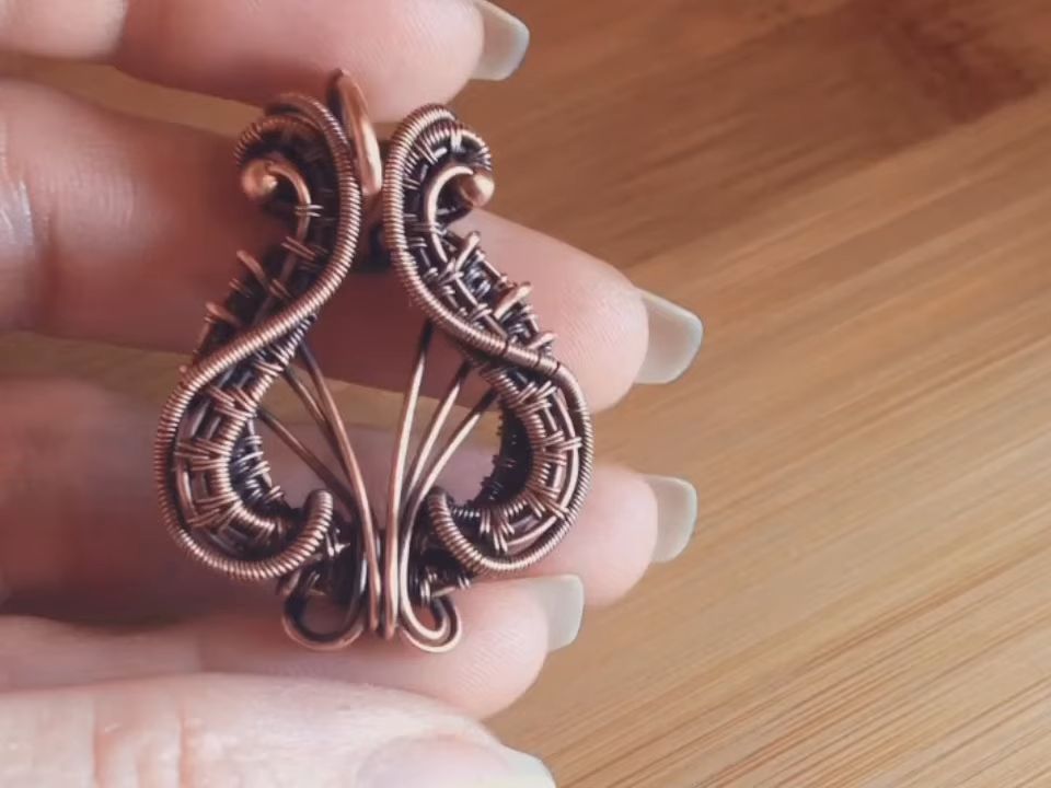 jones jewellery】ace of spades包石吊坠 金属缠绕绕线制作教程128