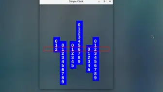 QT/C++创意数字时钟