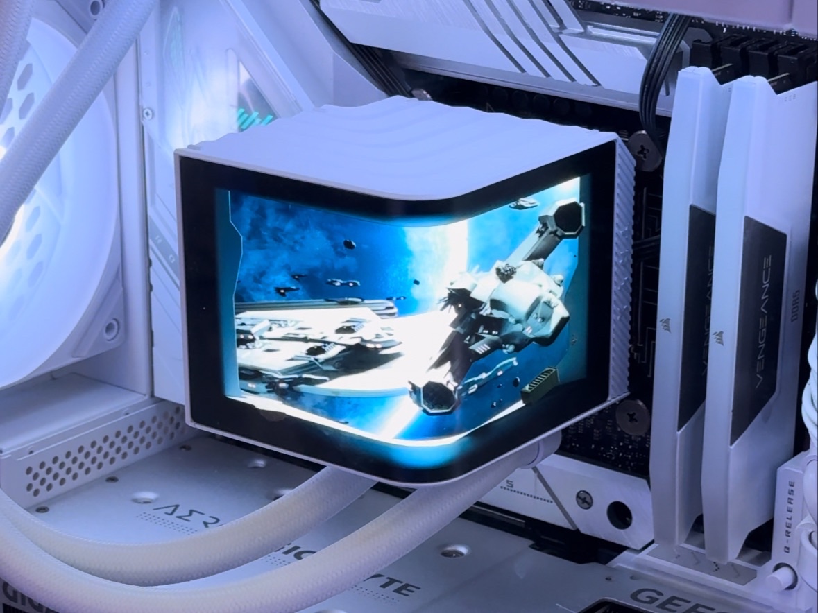 全球首款3d曲面屏oled水冷散热器今日发布