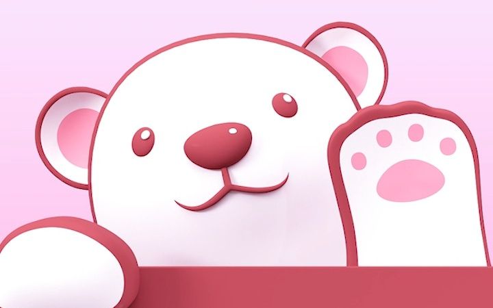 30s做一只可爱大白熊,二维转三维制作!