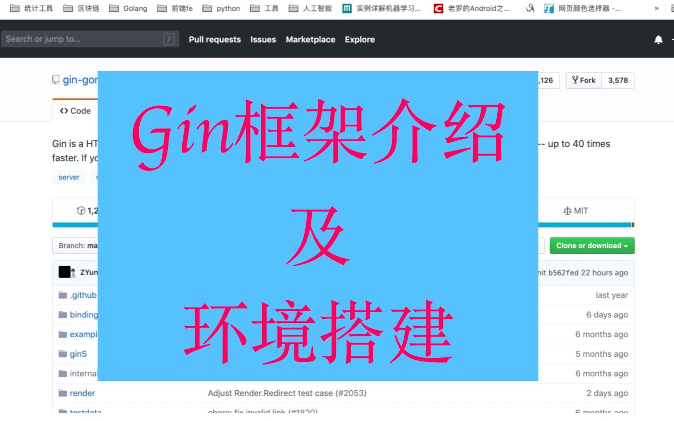 1、Gin框架介绍及环境搭建哔哩哔哩bilibili