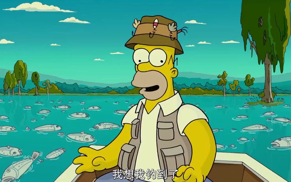 辛普森一家:父亲趴房顶教育儿子,不料不小心摔了下去,太逗了