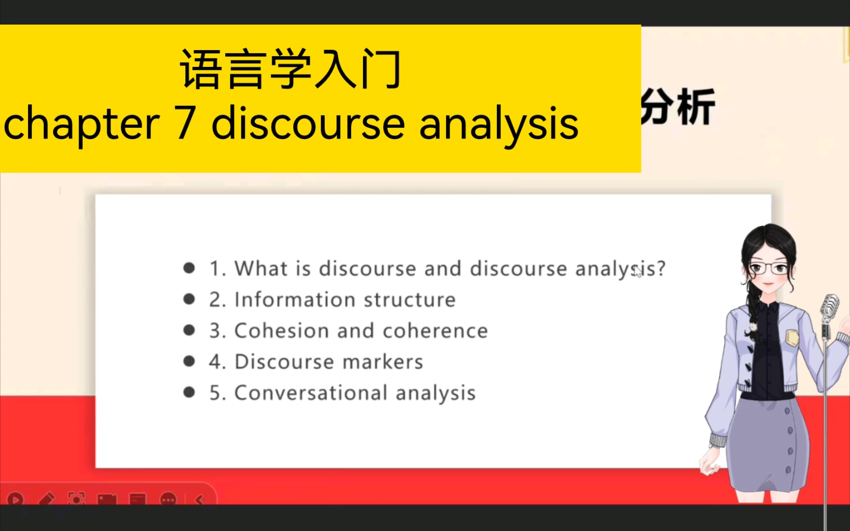 [图]【语言学导论】刘润清文旭《新编语言学教程》：chapter 7 discourse analysis