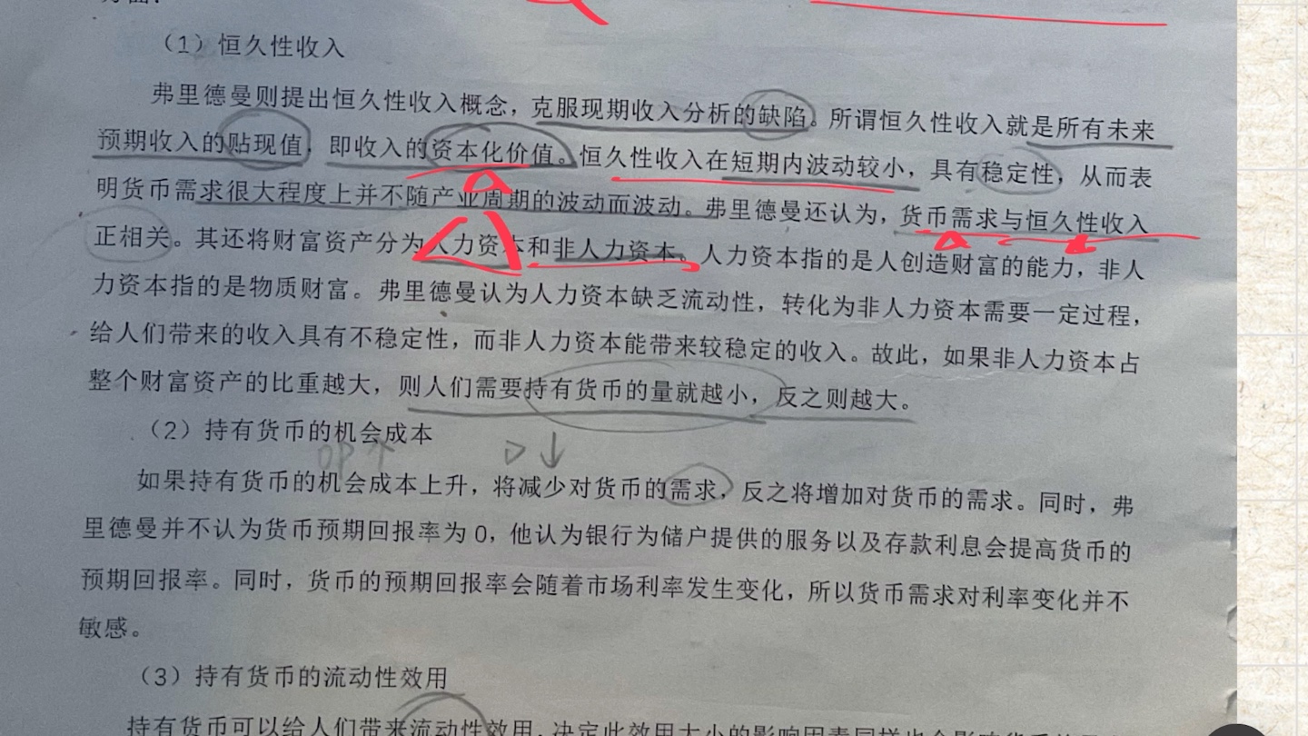 凯恩斯流动性偏好理论以及弗里德曼货币理论,以及二者区别比较哔哩哔哩bilibili