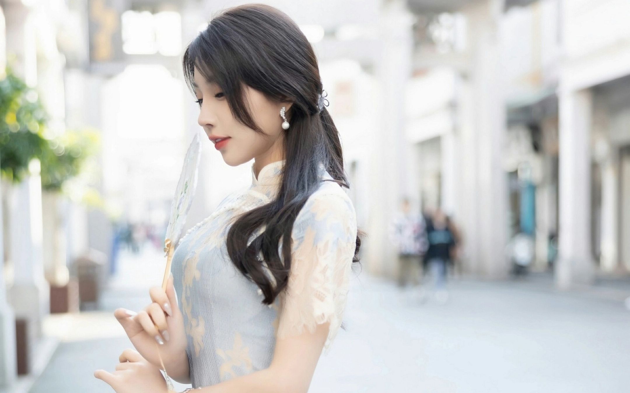 【4k】徐莉芝——街边旗袍秀