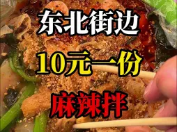 Download Video: 东北街边10元一份的麻辣拌 麻麻辣辣 量也太多了！