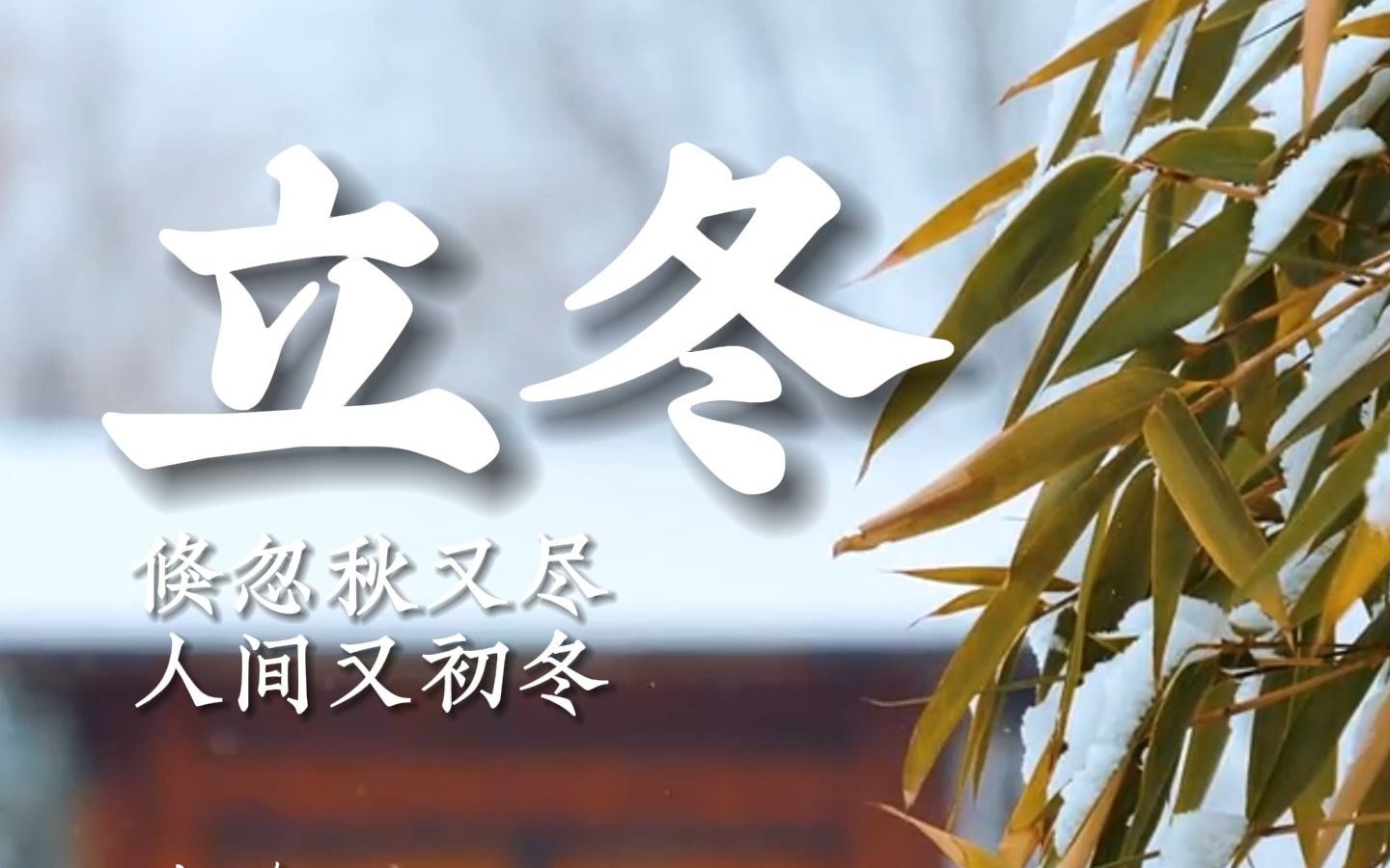【二十四节气】立冬