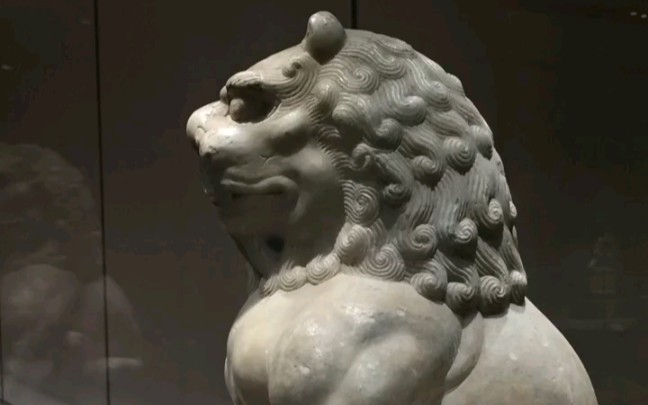 唐代白石狮子这发达的肌肉充满野性的美太顶了