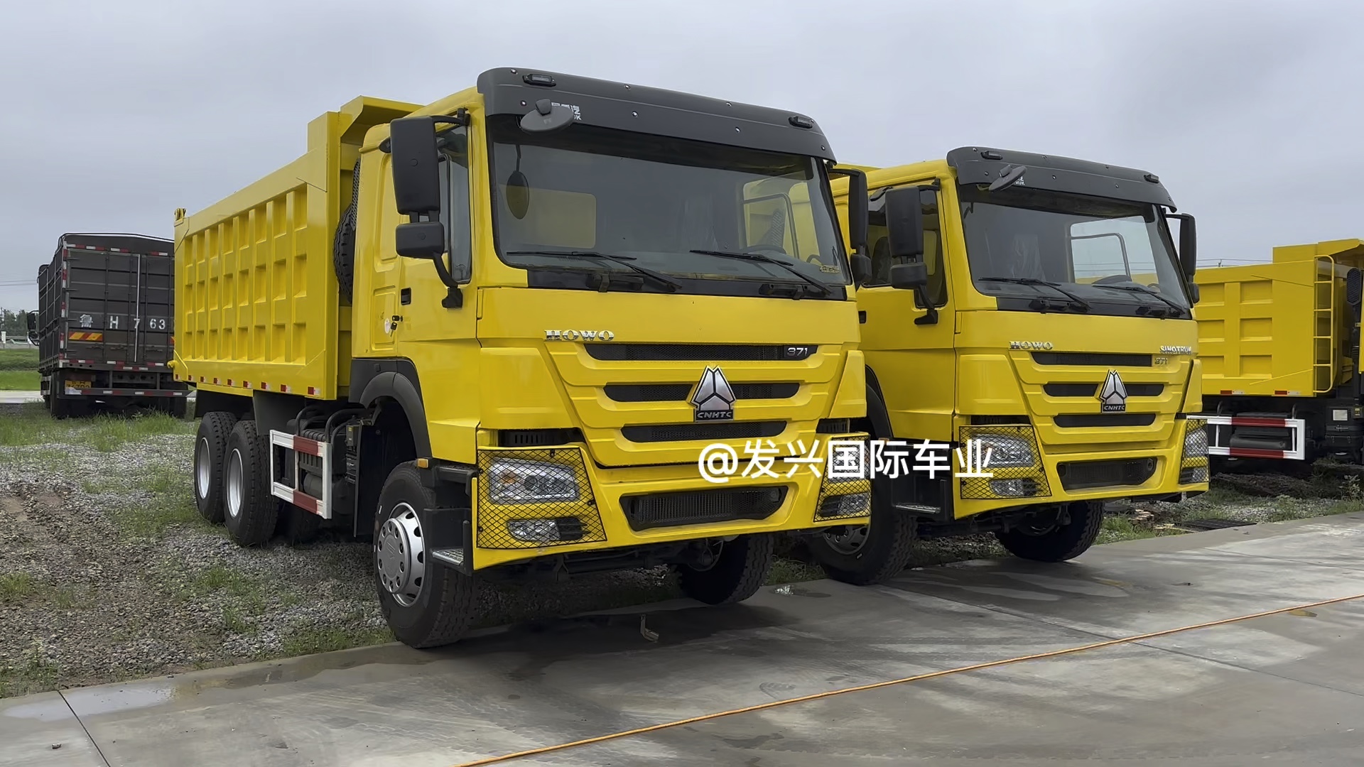 出口非洲howo 6x4 自卸车