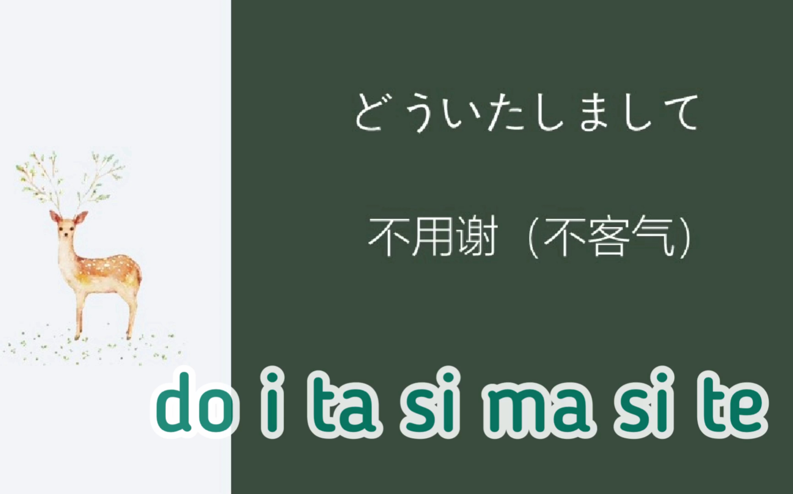 如果别人和你说“ありがとう”,你怎么回复呢?今天就教你“不用谢”的日语发音,学会了吗?哔哩哔哩bilibili