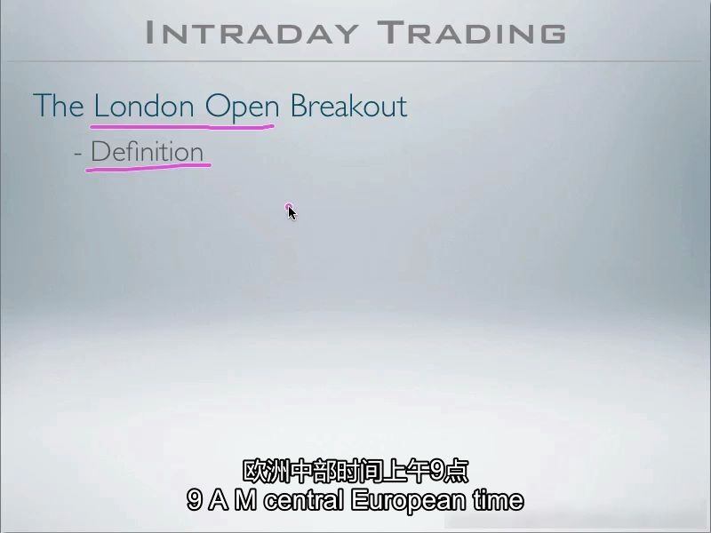 [图]西方交易经典2 第一集（中英文字幕）伦敦开盘突破 London Open Breakout （Hector DeVille）