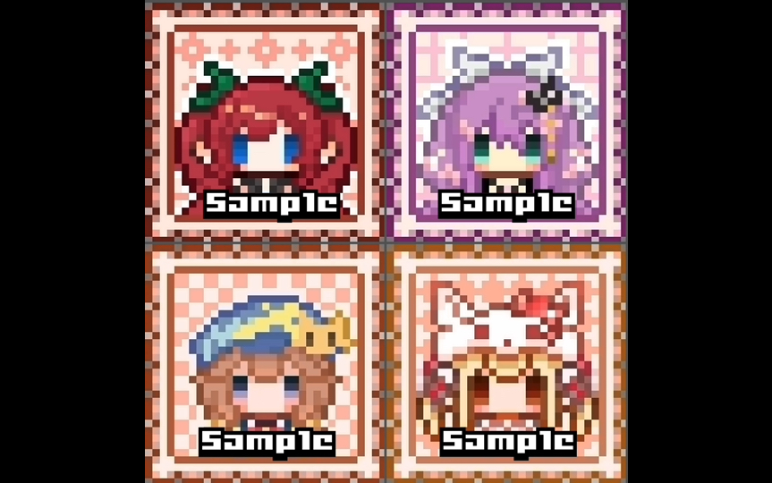 可可爱爱q版像素小人