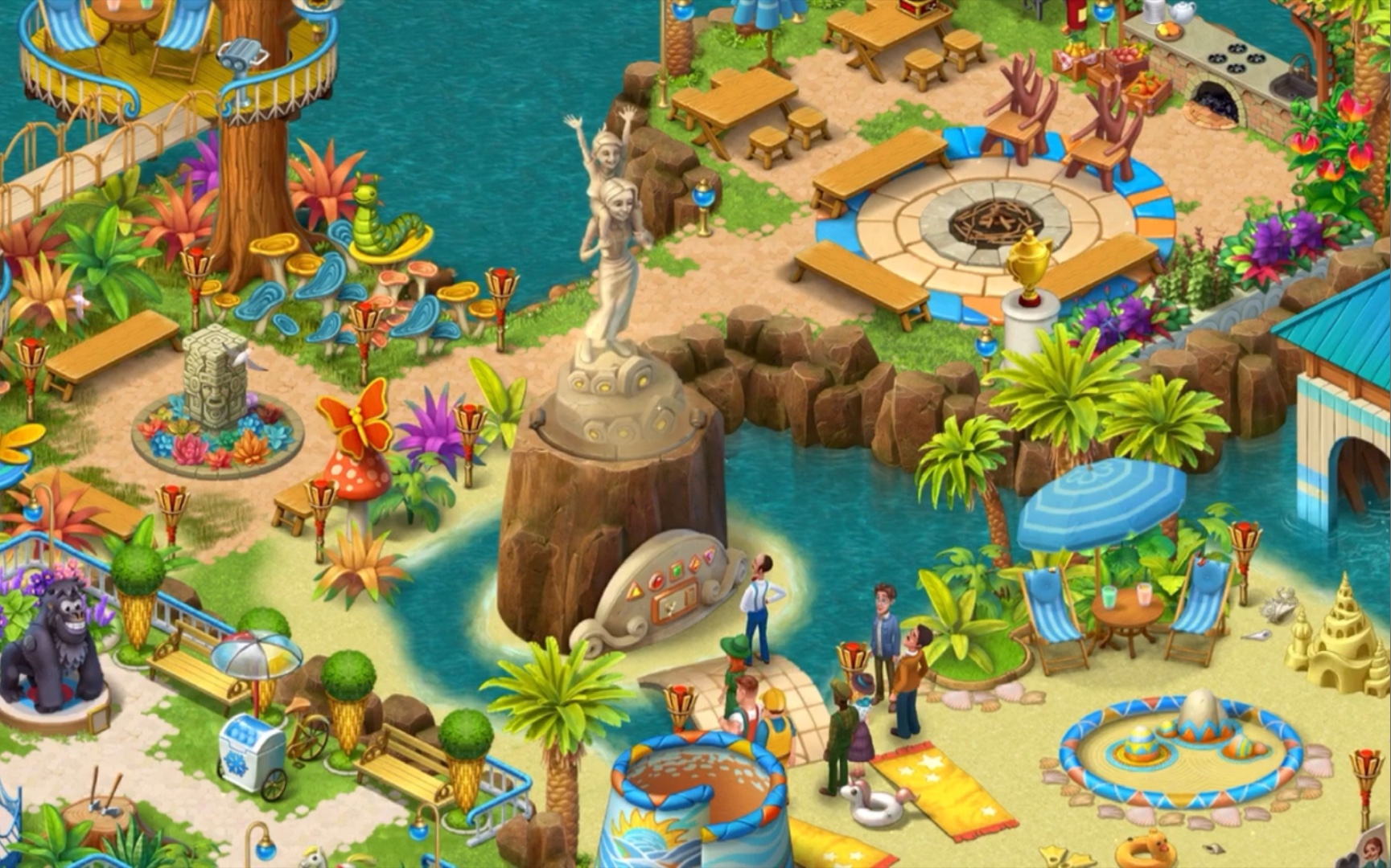 【梦幻花园】澈瓦多黎水上乐园day5