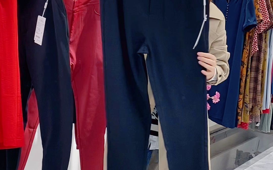 千姿秀女裤 休闲裤 面料裤 牛仔裤品牌尾货