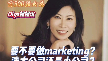 要不要做marketing?选大公司还是小公司?哔哩哔哩bilibili