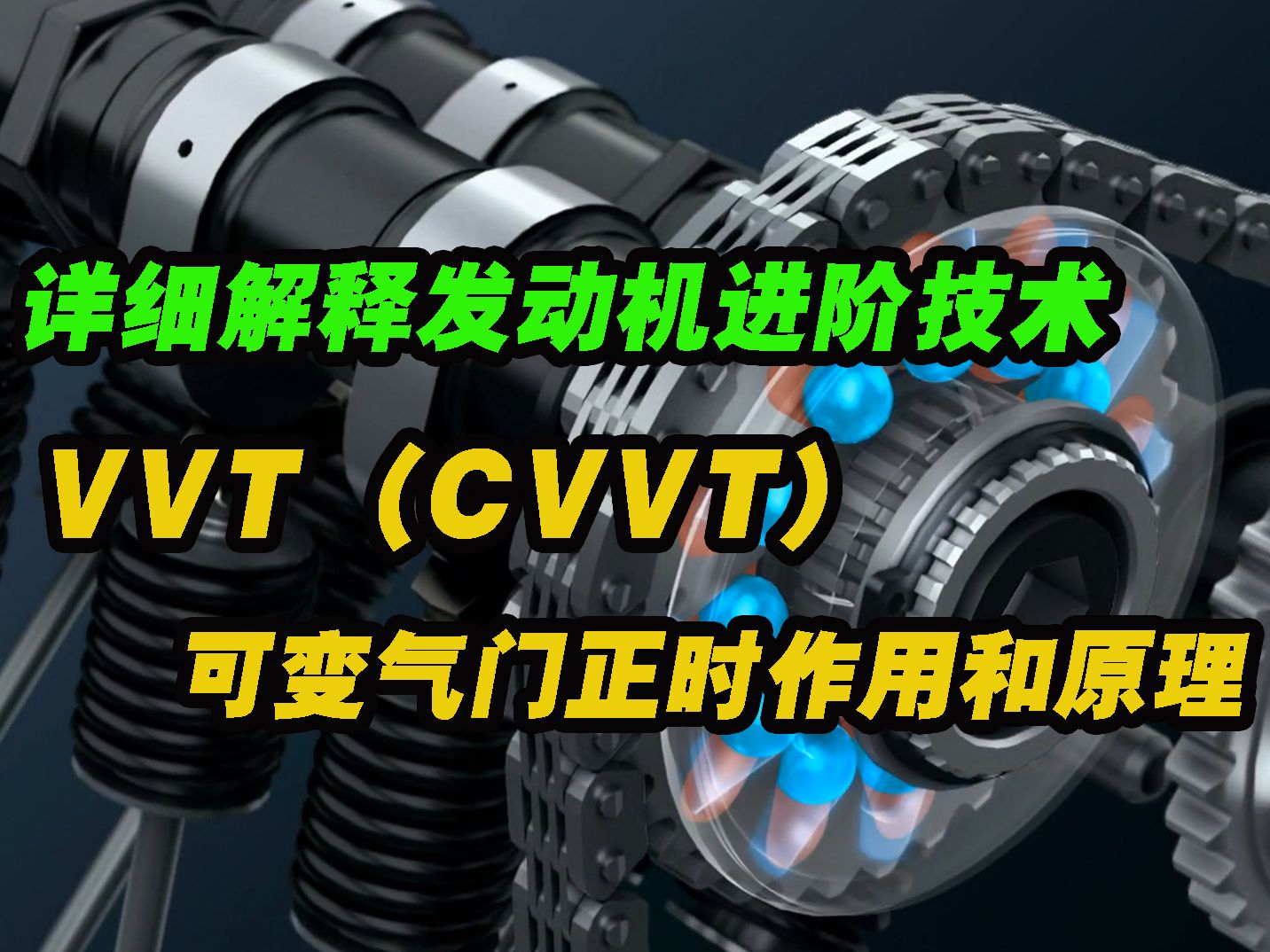 汽车发动机技术讲解,VVT(CVVT)的作用和原理哔哩哔哩bilibili