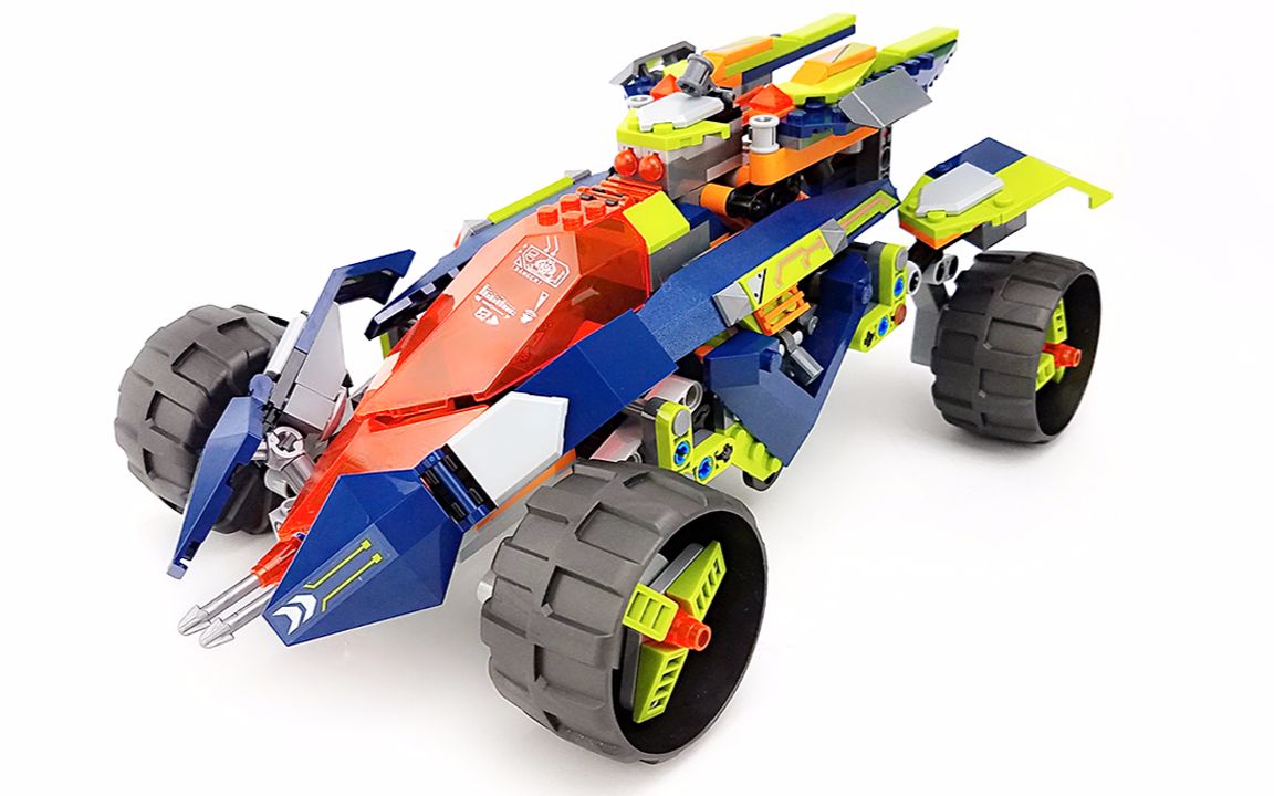 乐高lego未来骑士团系列70355阿隆的攀爬越野战车乐高速组评侧【月光