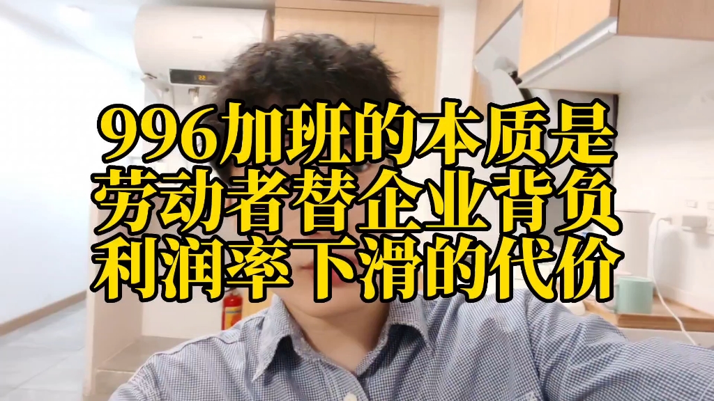 996工作制的本质是劳动者替企业背负利润率下滑的代价哔哩哔哩bilibili