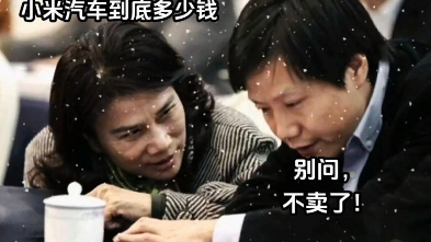 谋士以身入局,一份PPT全国车企打起了价格战.#雷军:小米汽车做好准备了 #雷军 #小米汽车 #小米SU7哔哩哔哩bilibili