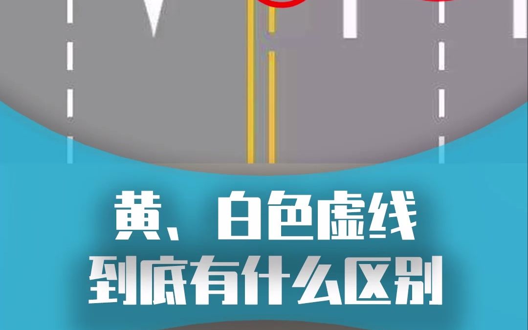 新手司机搞不清楚,道路上的黄色虚线和白色虚线有什么区别?哔哩哔哩bilibili