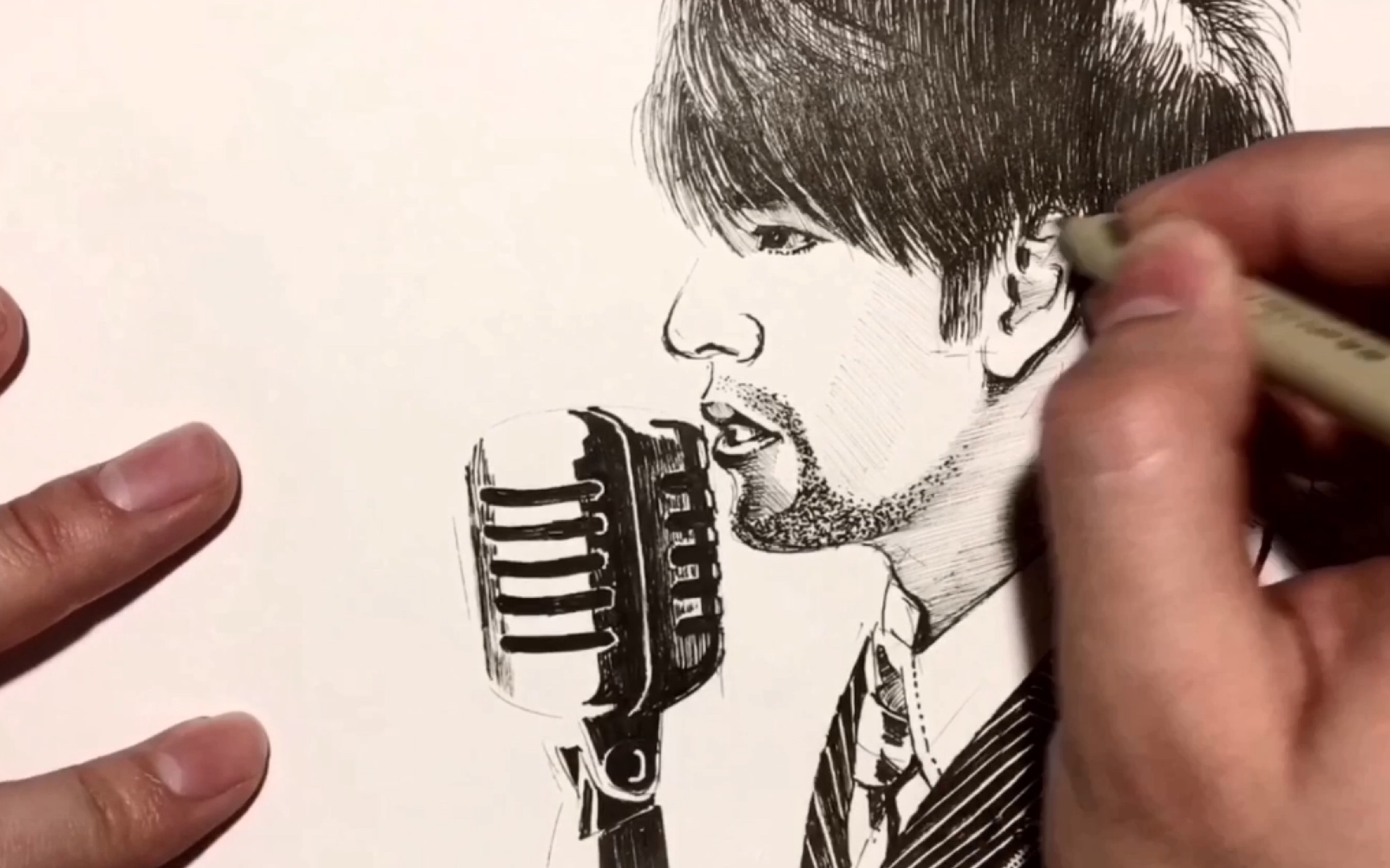 【手绘过程】【速写】周杰伦-止战之殇