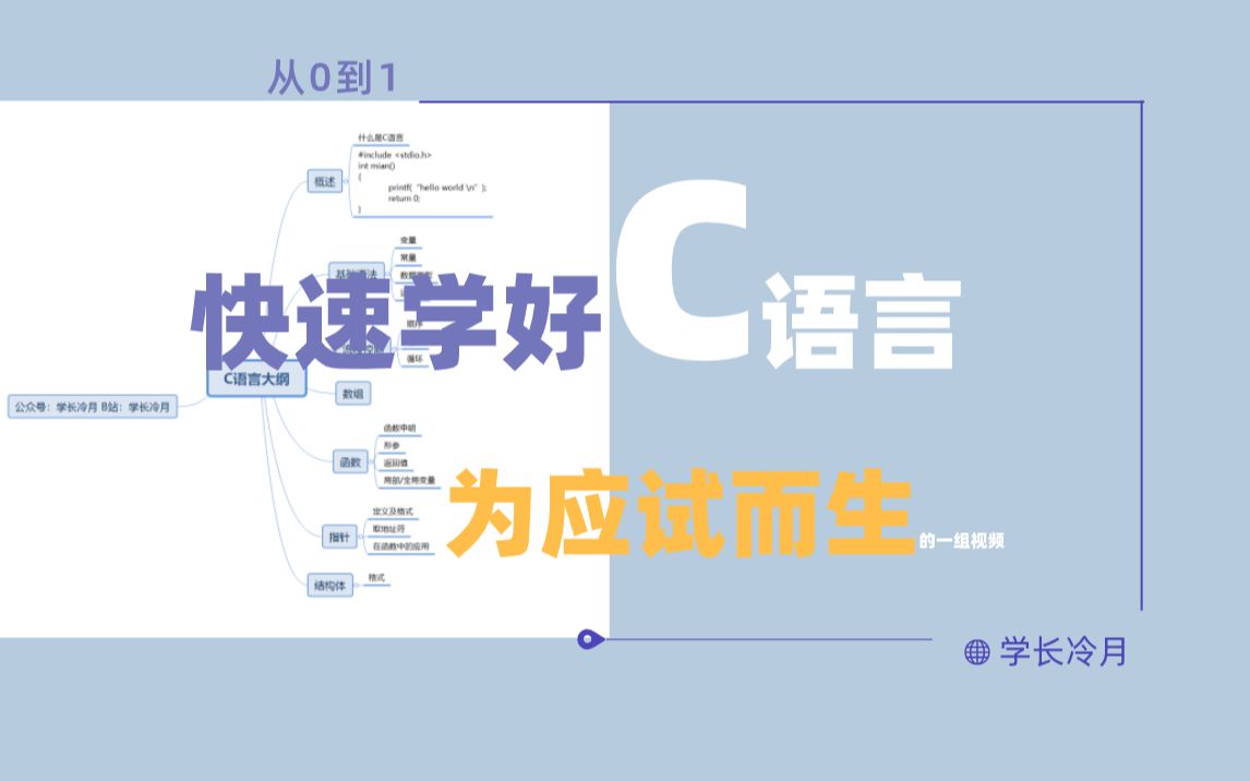 [图]计算机408数据结构C语言补充讲解课程-超详细