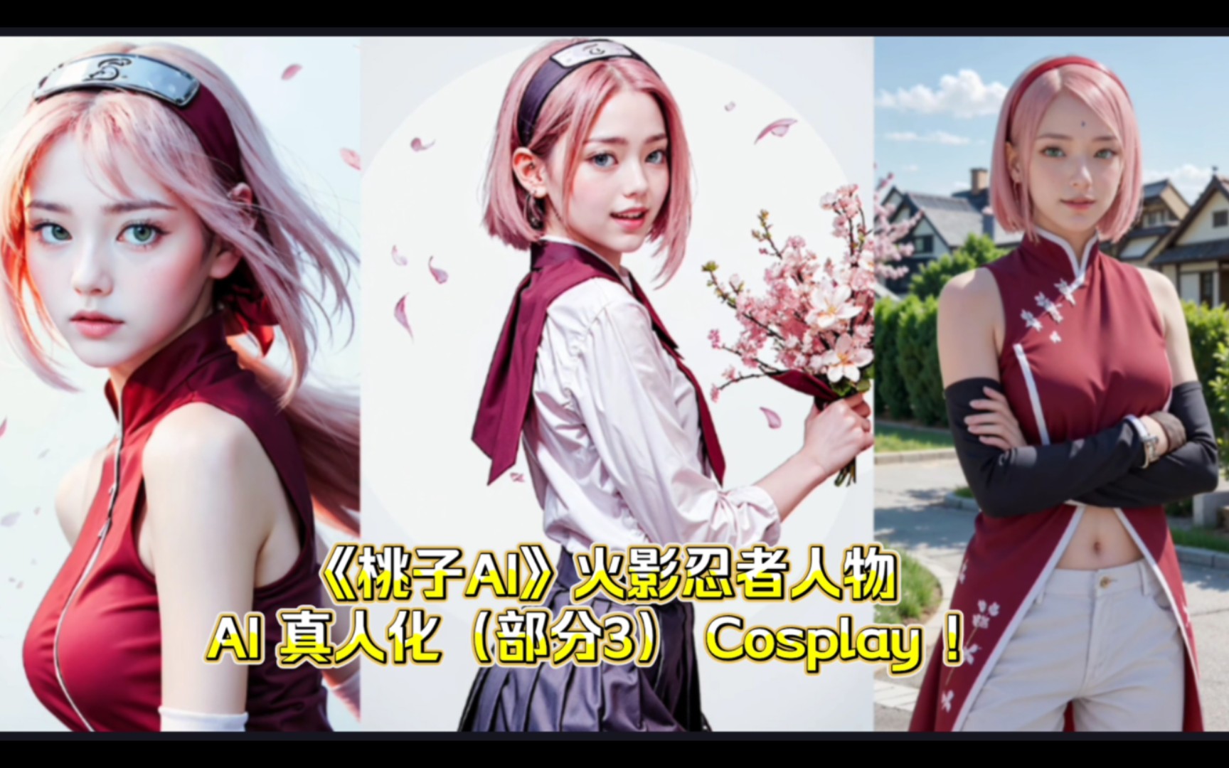 [图]《桃子AI》火影忍者人物AI 真人化（部分3） Cosplay ！