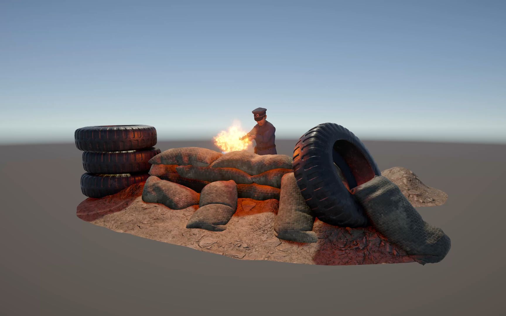 unity战士射击扔手雷爆炸效果