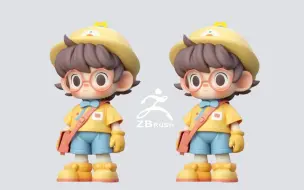 Download Video: 【zbrush雕刻】简单Q版小男孩手办模型雕刻，从基础的人头开始讲解建模思路雕刻技巧。