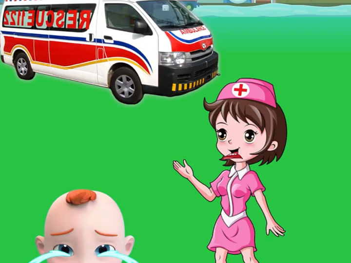 赳赳爸爸受伤了,救护车来了 #宝贝赳赳 #亲子 #益智动画 @二次元