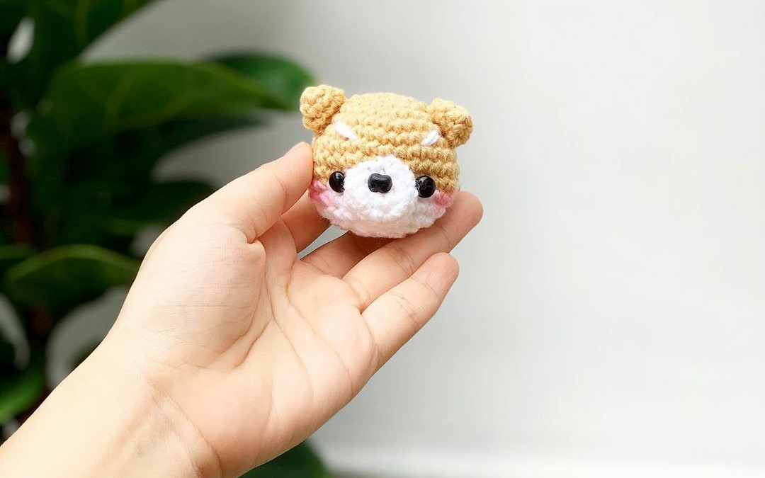 超可爱小柴犬钩针钩织玩偶编织教程