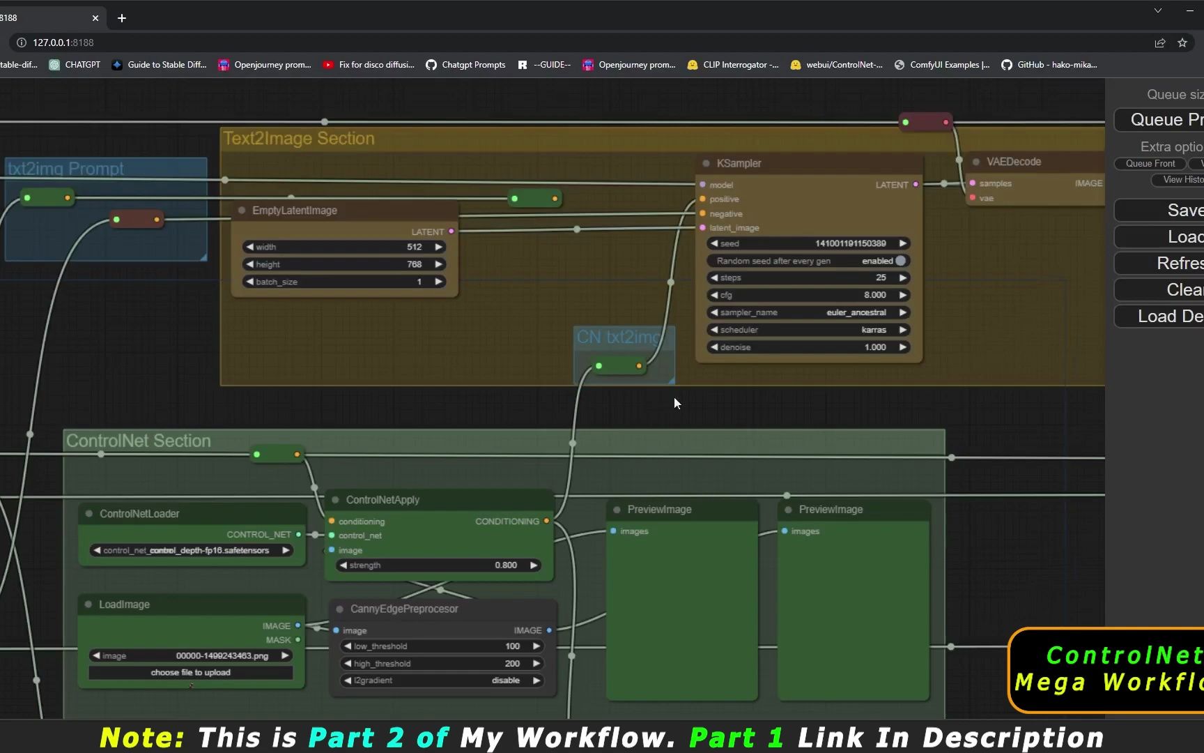 ComfyUI ControlNet大型工作流第2部分哔哩哔哩bilibili