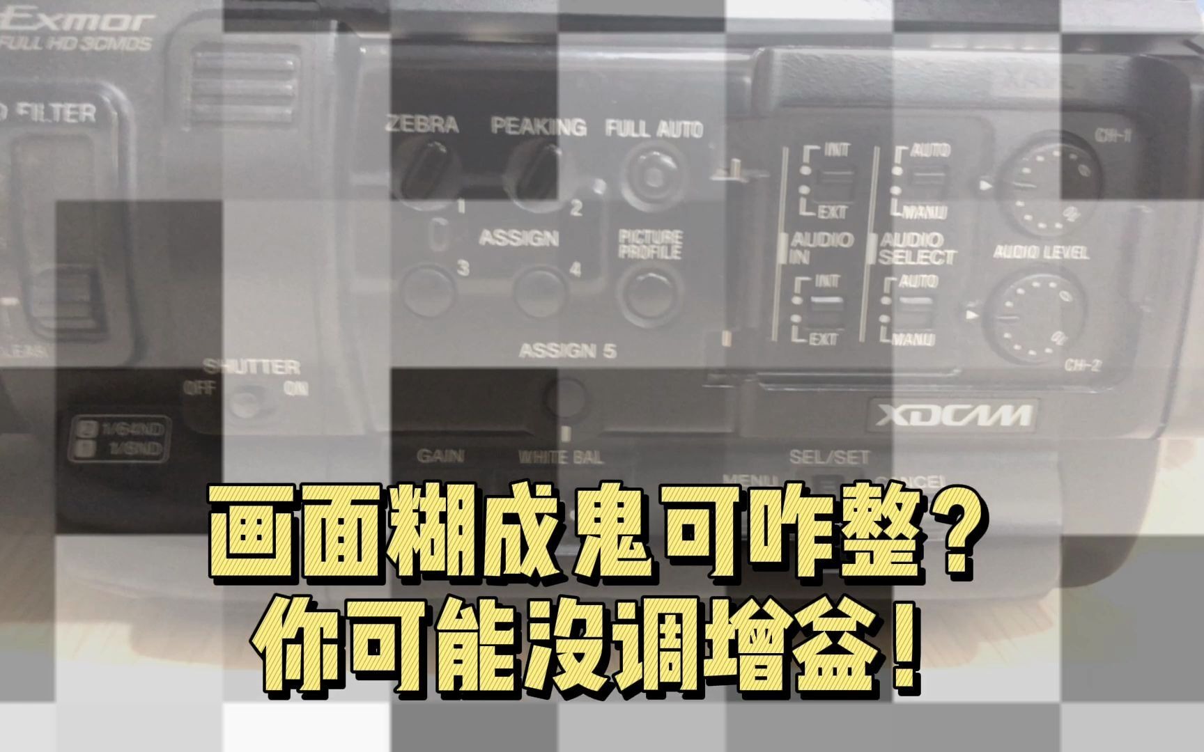 画面糊成鬼可咋整?你可能没调增益.|【Sony280摄像机教程】哔哩哔哩bilibili