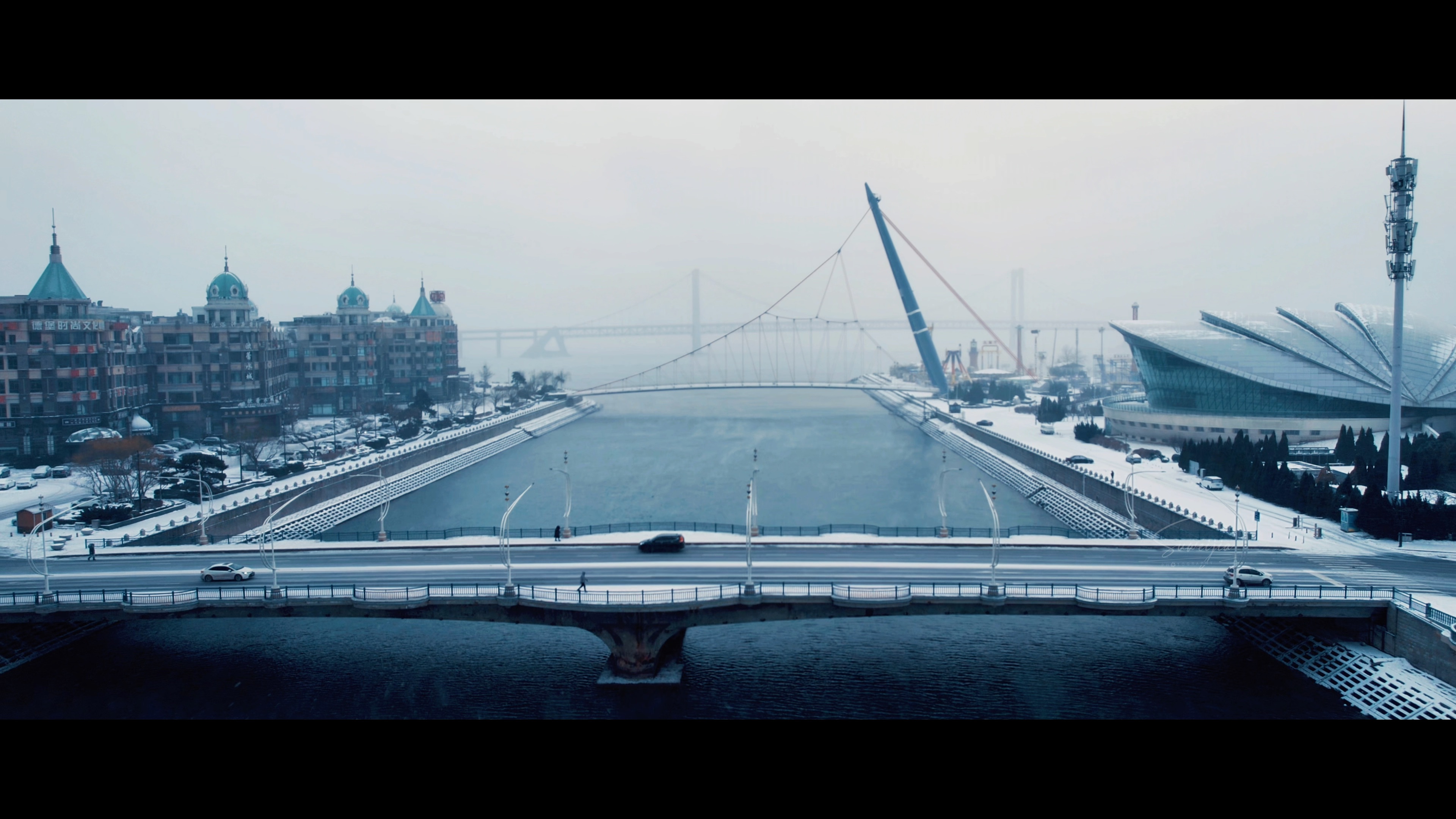 一个南方人顶着极寒能拍到什么,我人生电影的画面 流浪地球之大连