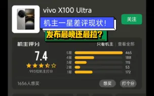 Download Video: 酷安vivo x100 ultra机主一星差评现状！发布后最负优化的一集！？