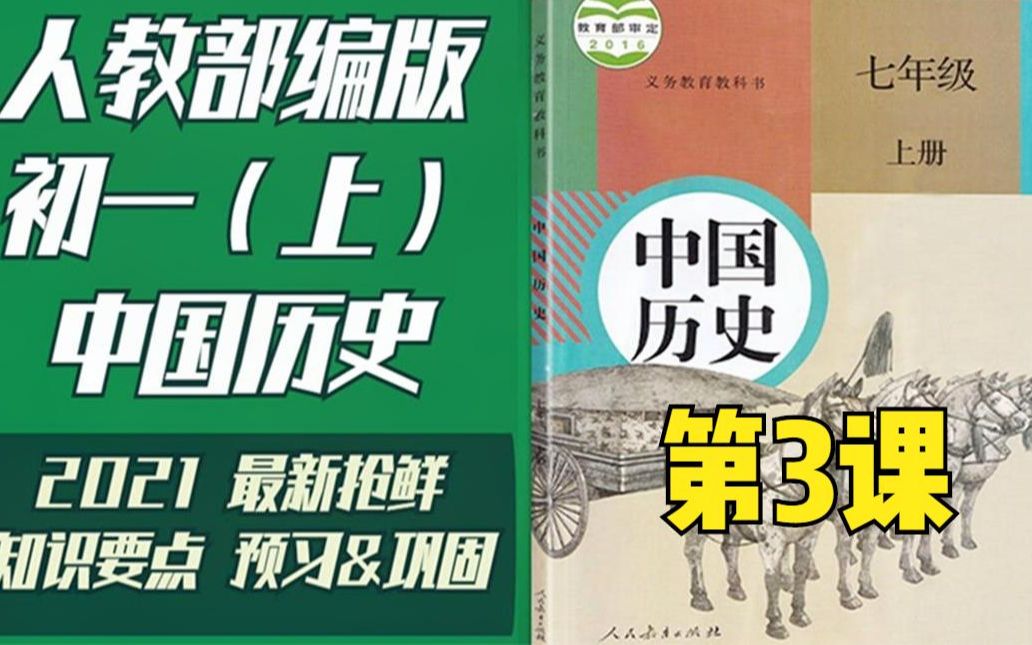 [图]最新人教同步课：初一第3课远古的传说·七年级上历史