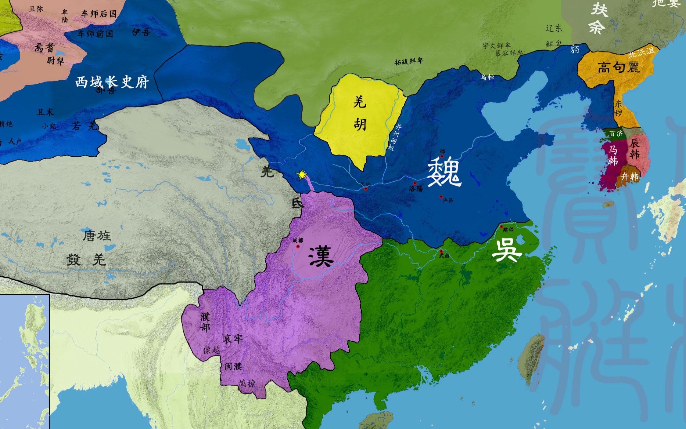 三国时期高清地图图片