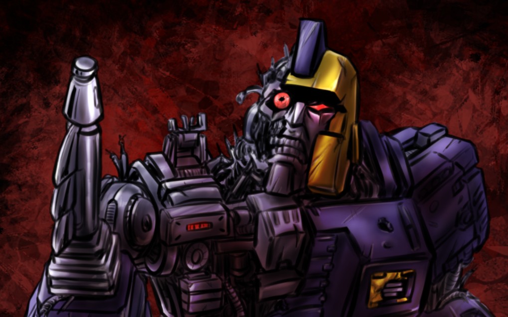 变形金刚丧尸撞针绘画过程