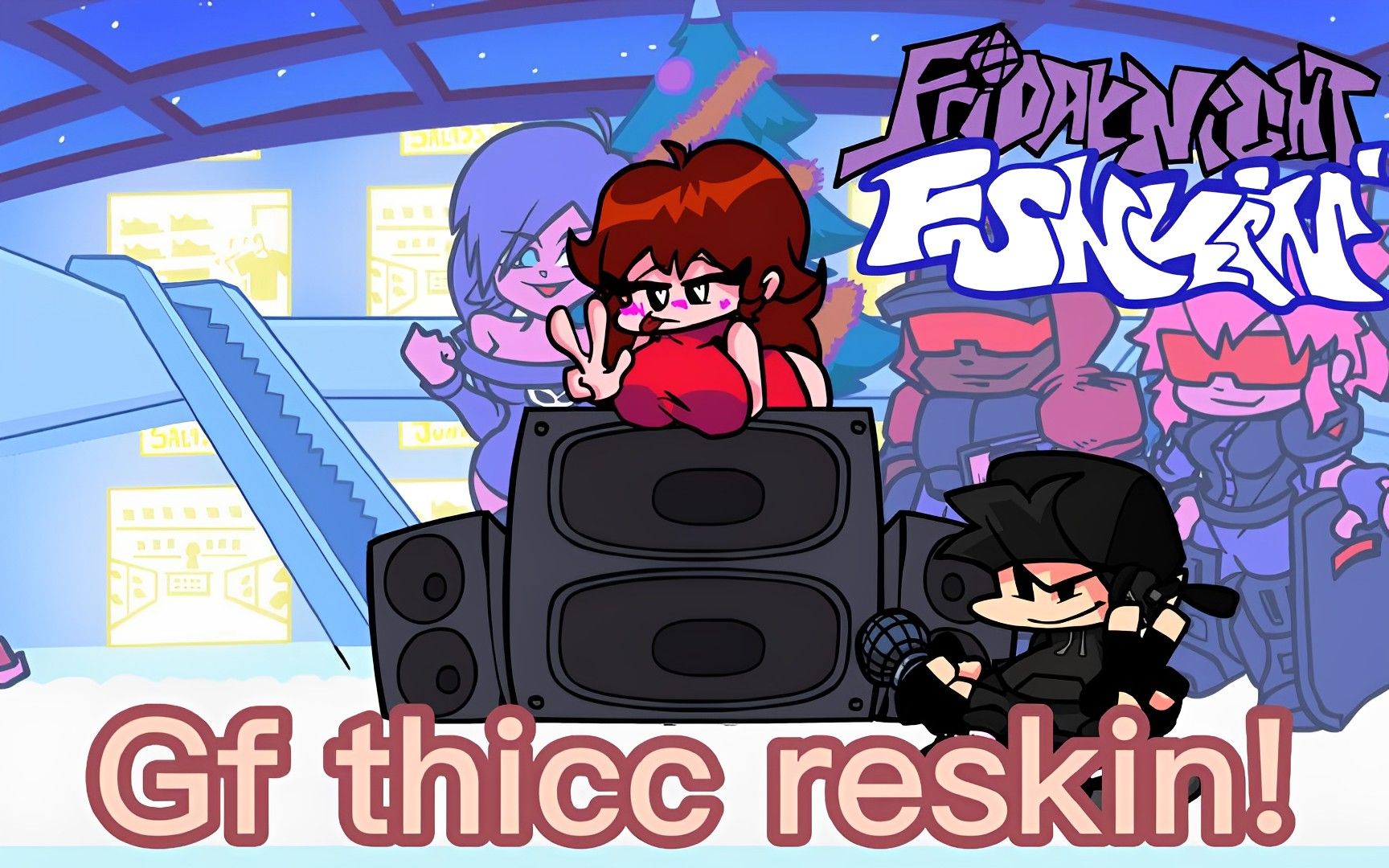 活动作品fnf涩涩的gf贴图演示