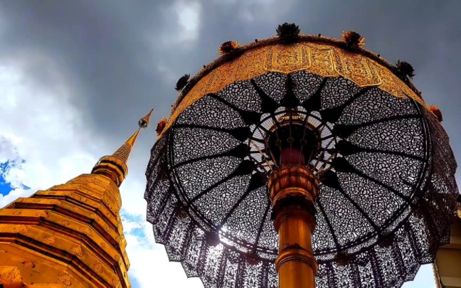 《p23》泰国绚丽清迈之《wat chom phu》 香波寺 buddhist temple in