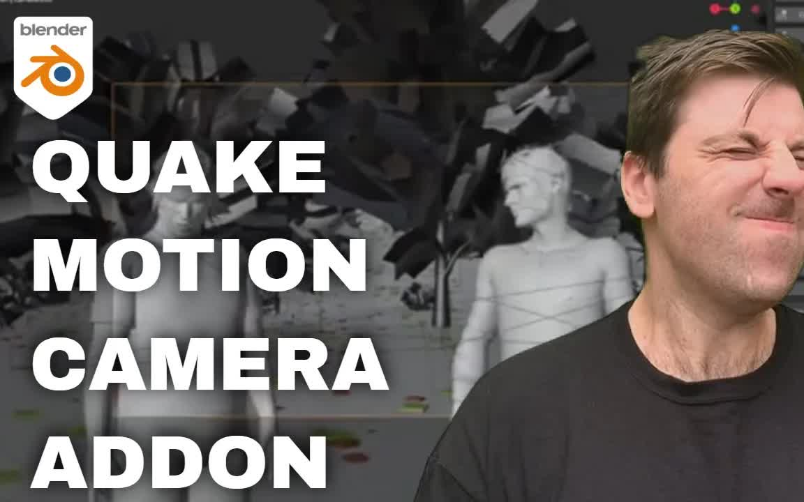 iBlender中文版插件 Quake Motion Camera Shake 摄像机相机镜头抖动震动上下晃动 走路视角Blender 教程哔哩哔哩bilibili