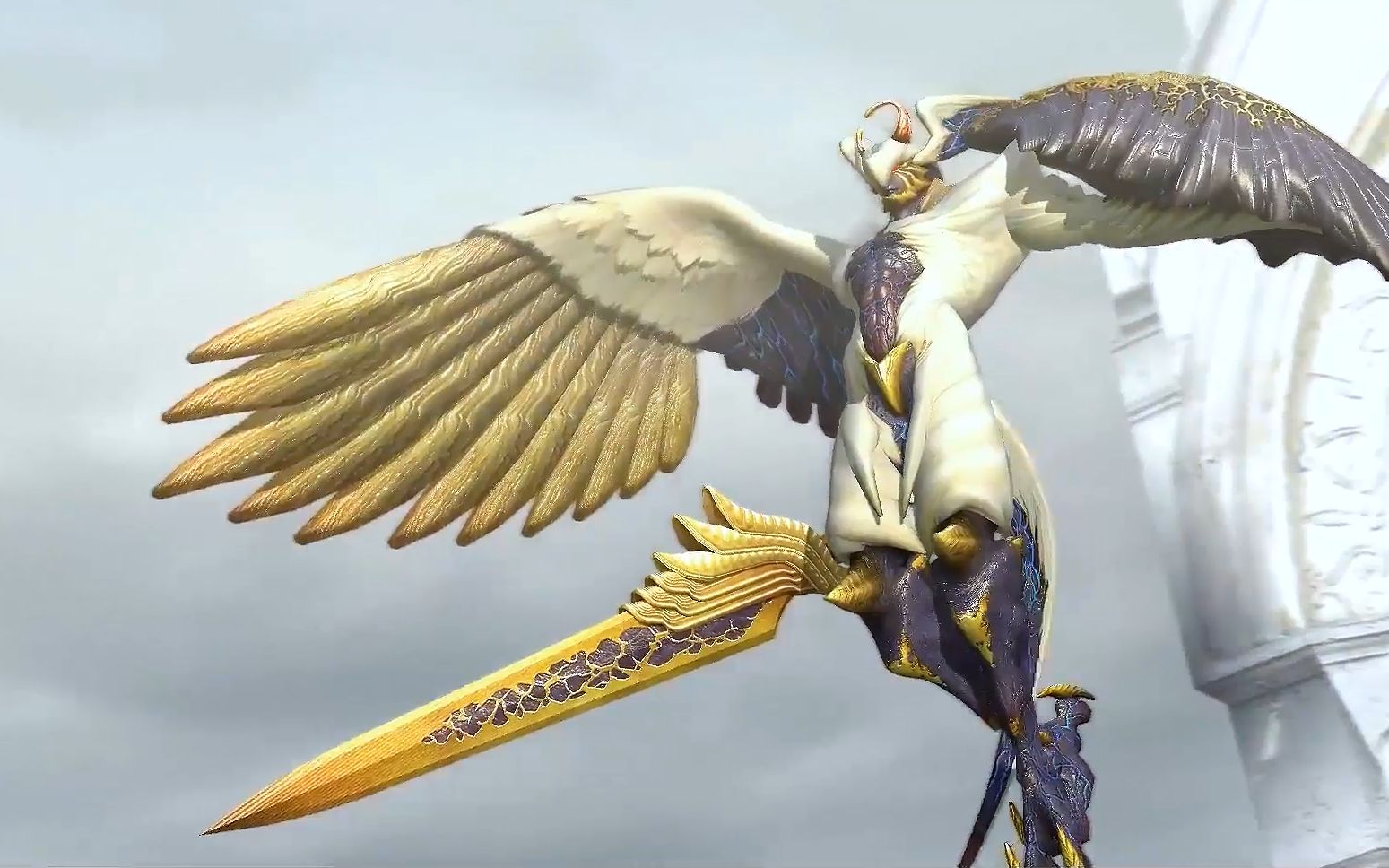 鬼泣4:尼禄对战大天使,一身的银色战甲太炫酷了,玩的就是刺激