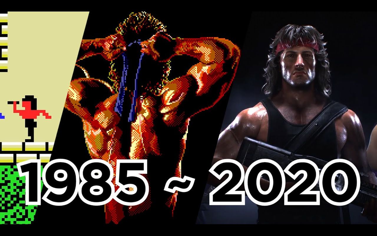 [图]【进化史】第一滴血 兰博相关游戏进化史 John Rambo; 10 Games (1985 - 2020)