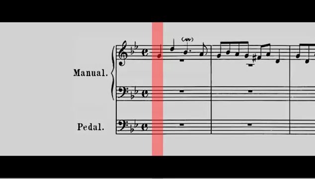 [图]BWV 578 - "Little" Fugue in G Minor (Scrolling)