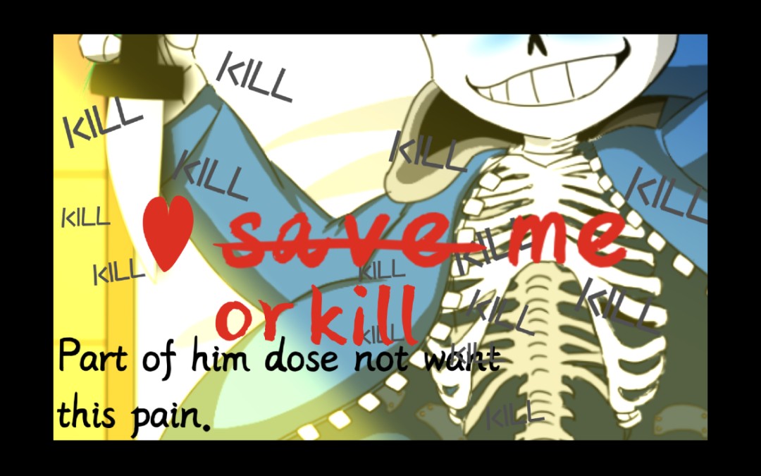 【undertale传说之下】一只封面上的killer sans_哔哩哔哩_bilibili