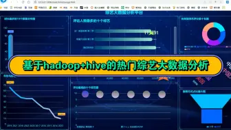 基于hadoop+hive的热门综艺大数据分析平台（使用hive分析数据，将分析的结果转换为json数据，flask读取json数据，echarts做可视化）