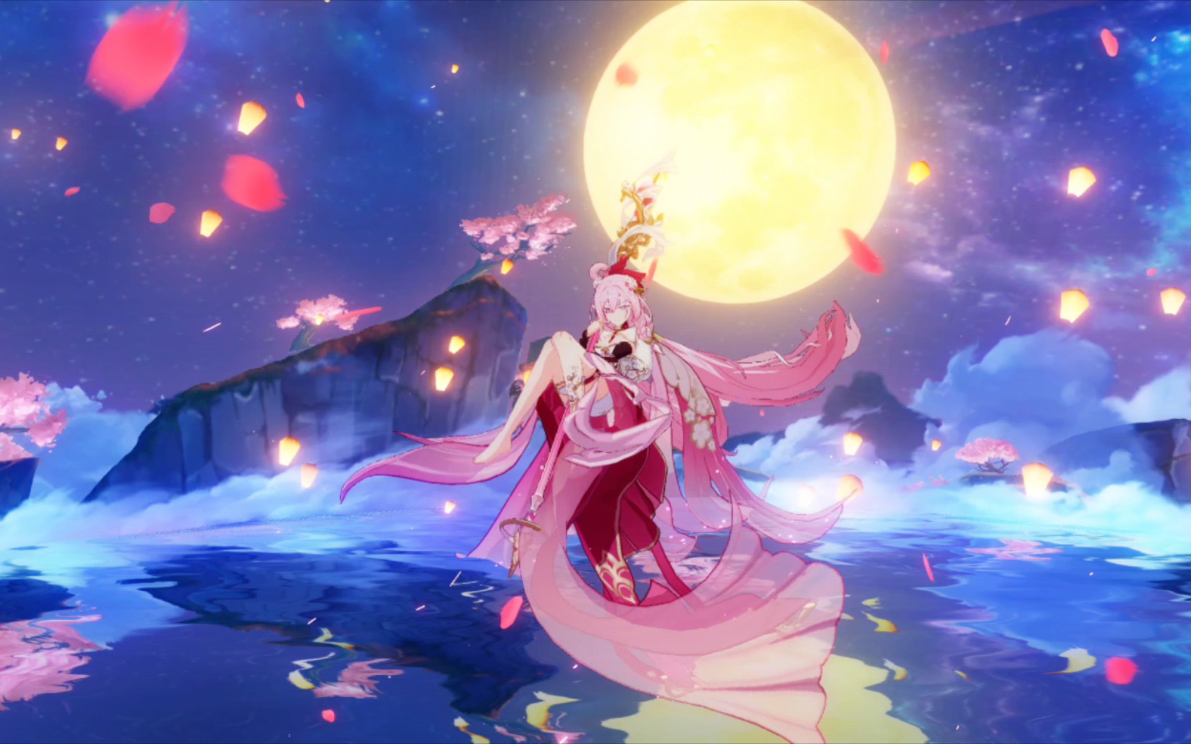 s0 1452atk 真我·人之律者 爱莉希雅 新皮肤春好桃夭 往世乐土终尽